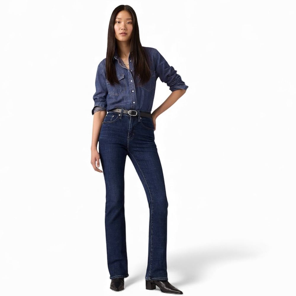 🔴🔵🟣⚪️Levi's Dark Blue Women's Boyfriend Jeans